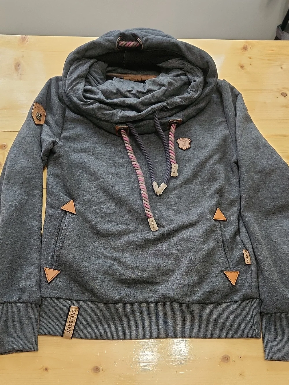Naketano Hoodie Double Hood Funnel Neck S - Picture 11 of 16